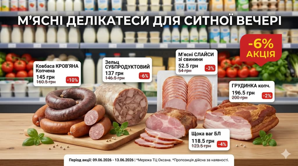 М'ясні делікатеси для ситної вечері
