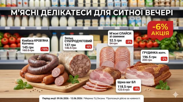 М'ясні делікатеси для ситної вечері
