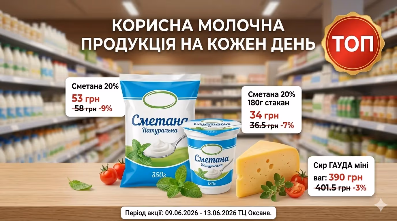 Корисна молочна продукція на кожен день