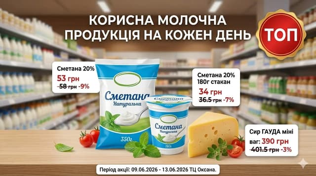Корисна молочна продукція на кожен день